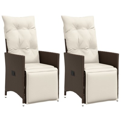 Reclining garden chairs...