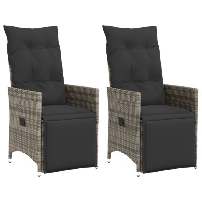 Reclining garden chairs...