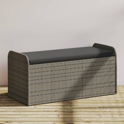 Bench-storage box, gray,...