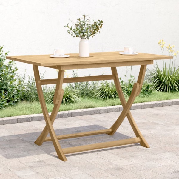 Folding garden table, 120x70x75cm, solid acacia