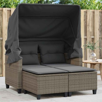 Two-seater garden sofa with...
