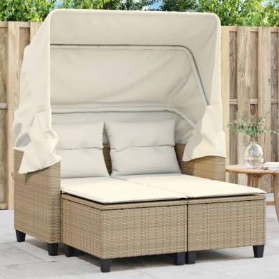 Two-seater garden sofa with...