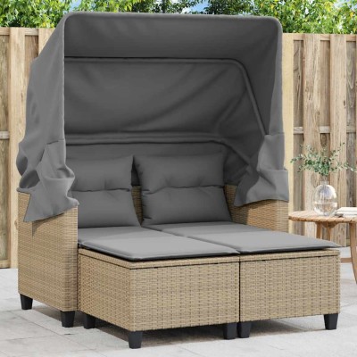 Two-seater garden sofa with...