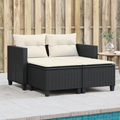 Two-seater garden sofa with...