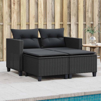 Two-seater garden sofa with...