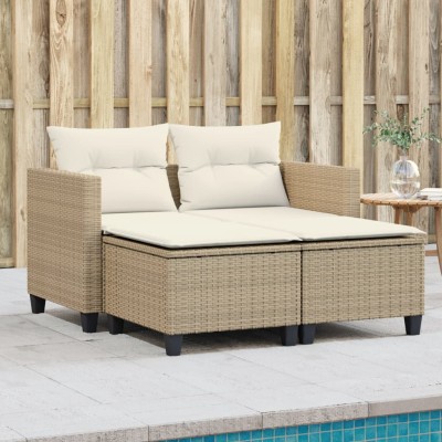 Two-seater garden sofa with...