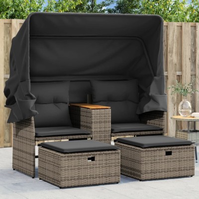 Two-seater garden sofa with...