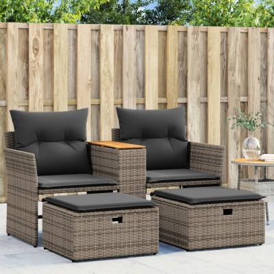Two-seater garden sofa with...