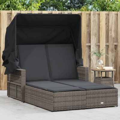 Double sun lounger, gray,...