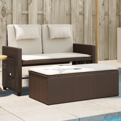 Reclining garden bench with...