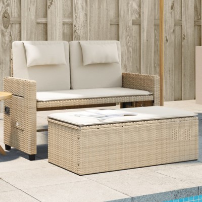 Reclining garden bench with...