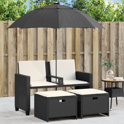 Two-seater garden sofa with...