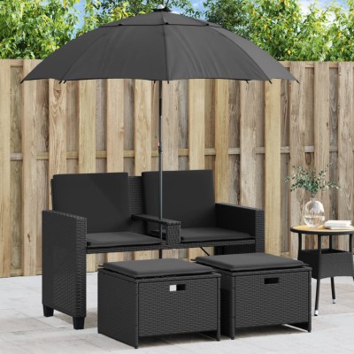 Two-seater garden sofa with...