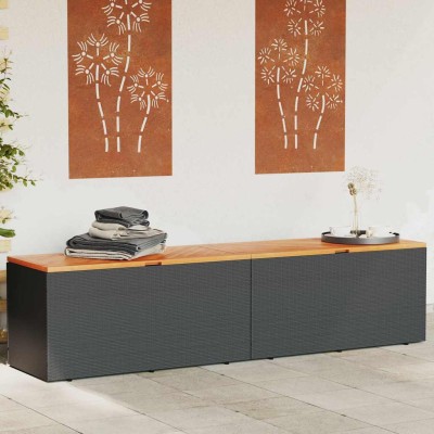 Garden storage box, black,...
