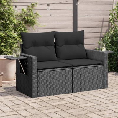 Two-seater garden sofa with...