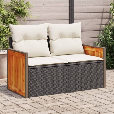 Two-seater garden sofa with...