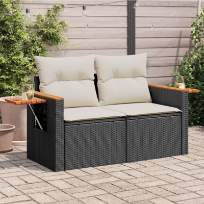 Two-seater garden sofa with...