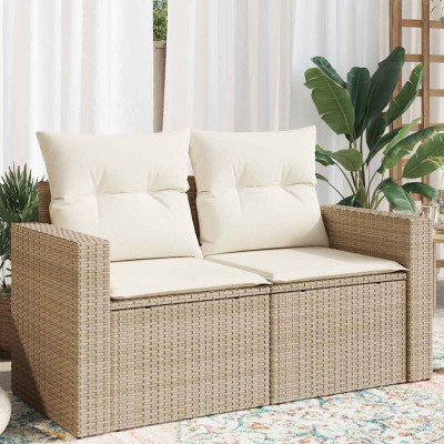 Two-seater garden sofa with...