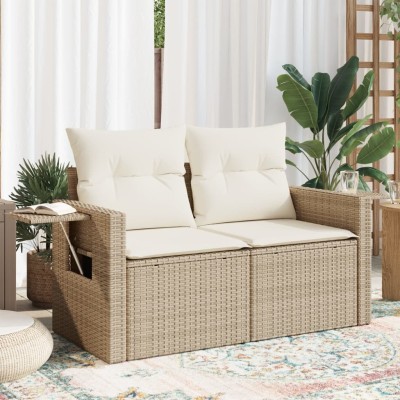 Two-seater garden sofa with...