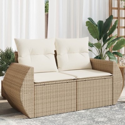 Two-seater garden sofa with...