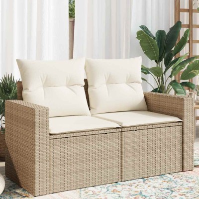 Two-seater garden sofa with...