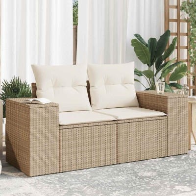 Two-seater garden sofa with...