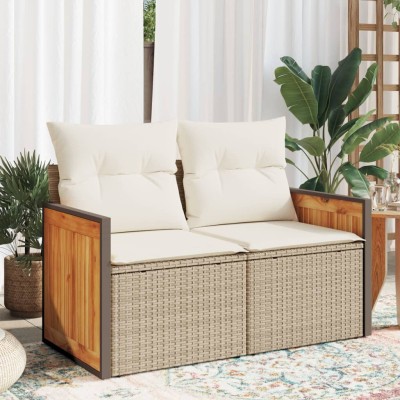 Two-seater garden sofa with...