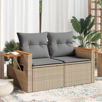 Two-seater garden sofa with...