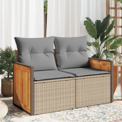 Two-seater garden sofa with...