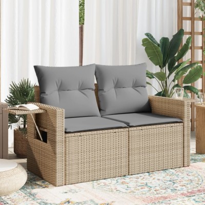 Two-seater garden sofa with...