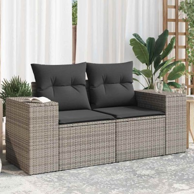 Two-seater garden sofa with...