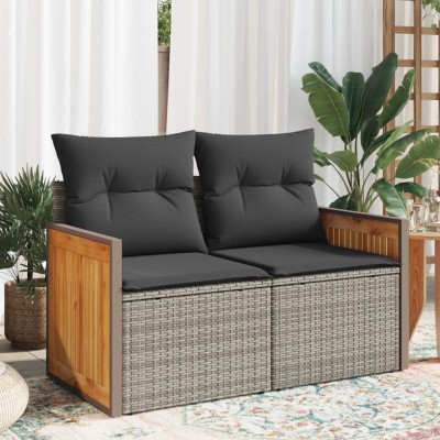 Two-seater garden sofa with...