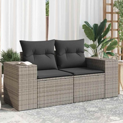 Two-seater garden sofa with...