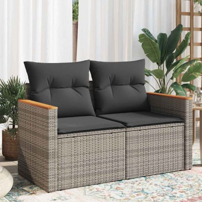 Two-seater garden sofa with...
