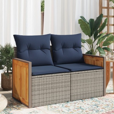 Garden sofa with cushions,...