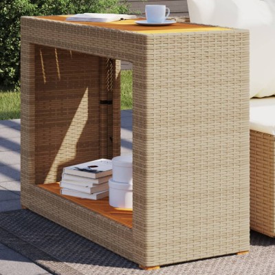 Table with wooden table...