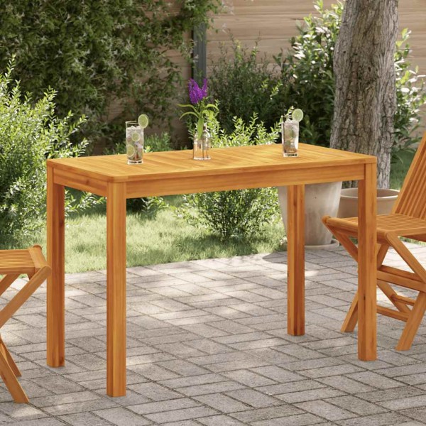 Garden dining table, 110x55x75cm, solid acacia wood
