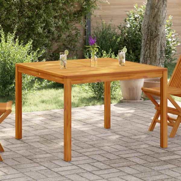 Garden dining table, 110x110x75cm, solid acacia wood