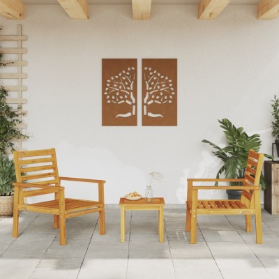 Garden chairs, 2 pcs.,...