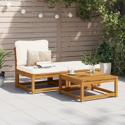 Garden set with cushions, 3...