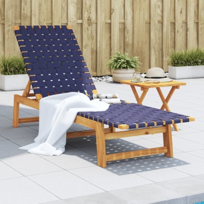 Sun lounger, blue, solid...