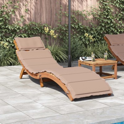 Sun lounger with mattress,...