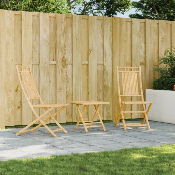 Folding garden chairs, 2 pcs., 46x66x99cm, bamboo