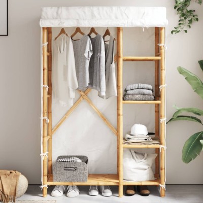 Wardrobe, 110x45x170cm, bamboo
