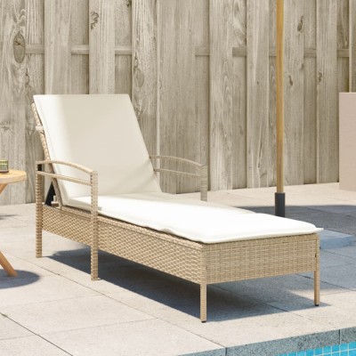 Sunbed with mattress,...