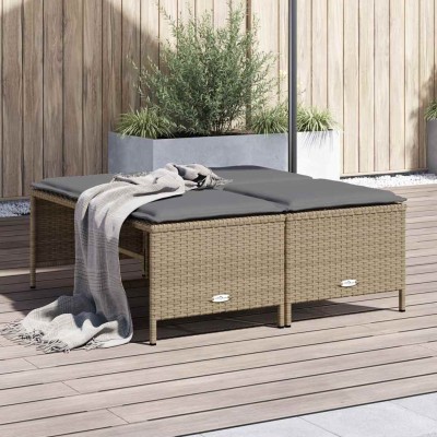 Stools with pillows, 4...