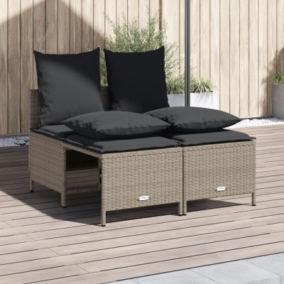 Sofa set with cushions, 4...