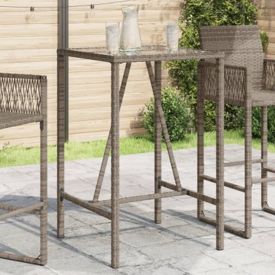 Outdoor bar table, gray,...