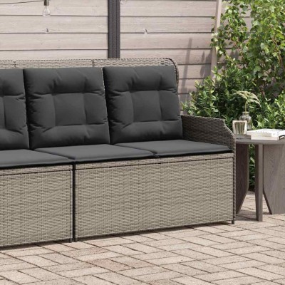 Reclining garden bench with...