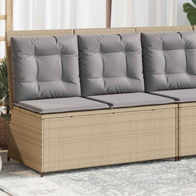 Reclining garden bench with...